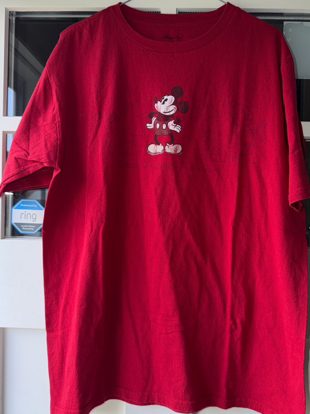 Disney Red Mickey Mouse Short Sleeve Tee